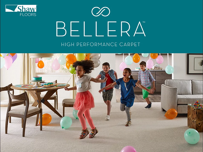 Bellera Carpet promo image of kids birthday party from Brosious Carpet and Floors Inc in Missoula, MT