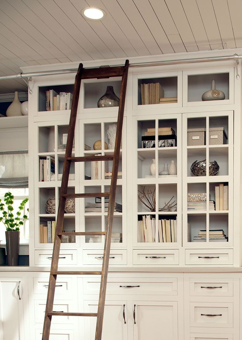 Bookshelf with a ladder from Brosious Carpet and Floors Inc in Missoula, MT